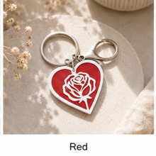Load image into Gallery viewer, Rose Heart NFC keychain