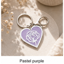 Load image into Gallery viewer, Rose Heart NFC keychain