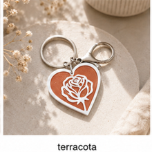 Load image into Gallery viewer, Rose Heart NFC keychain