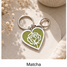 Load image into Gallery viewer, Rose Heart NFC keychain