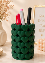 Load image into Gallery viewer, Heart Bloom Pen Holder