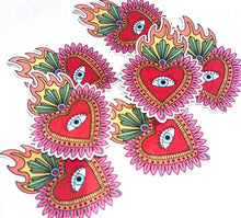 Load image into Gallery viewer, Mexican Heart Sticker ❤️👁✨