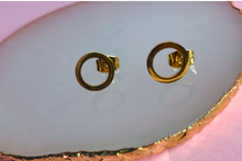 Load image into Gallery viewer, Mini Circle Silhouette Earrings