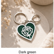 Load image into Gallery viewer, Rose Heart NFC keychain
