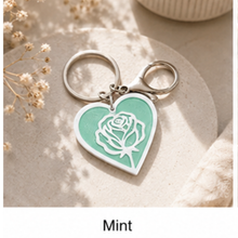 Load image into Gallery viewer, Rose Heart NFC keychain
