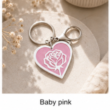 Load image into Gallery viewer, Rose Heart NFC keychain
