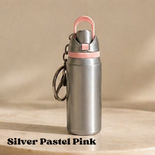 Load image into Gallery viewer, Mini Bottle Holder Keychain – Silver Edit
