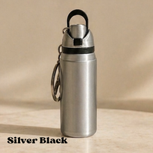 Load image into Gallery viewer, Mini Bottle Holder Keychain – Silver Edit
