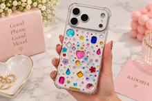 Load image into Gallery viewer, Bedazzling case with popsocket
