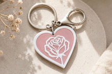 Load image into Gallery viewer, Rose Heart NFC keychain
