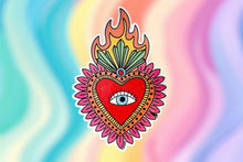 Load image into Gallery viewer, Mexican Heart Sticker ❤️👁✨
