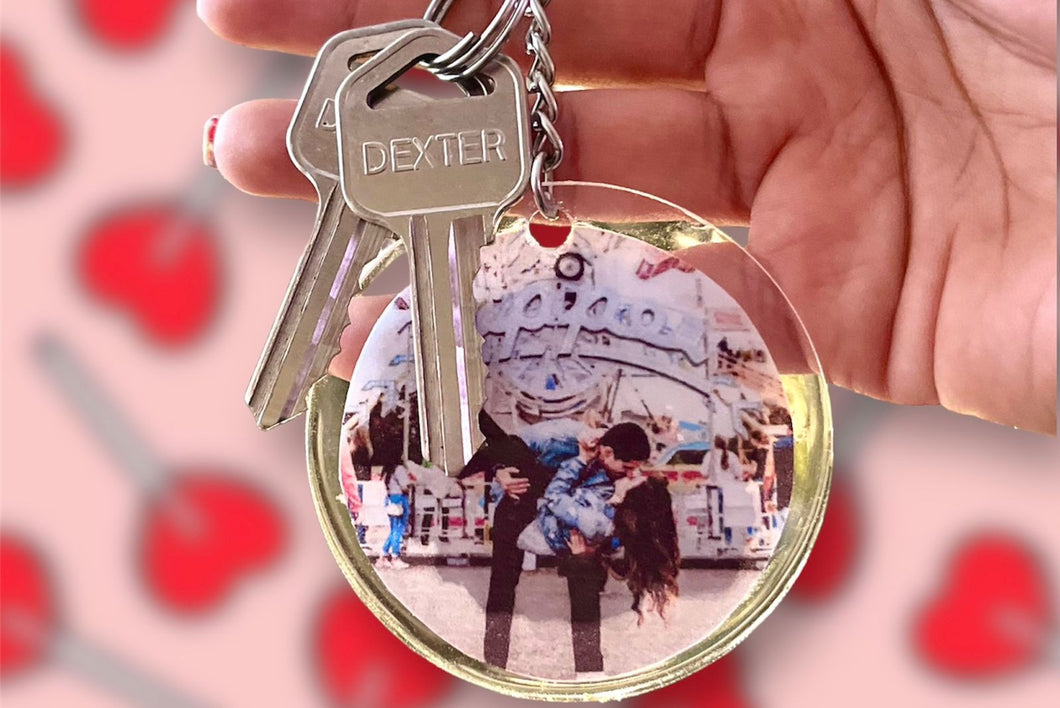 Keychain with photo.