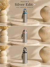 Load image into Gallery viewer, Mini Bottle Holder Keychain – Silver Edit
