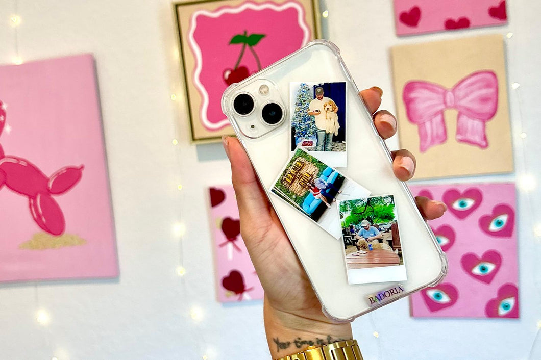 Case 3 mini Polaroid-style photos 📱✨